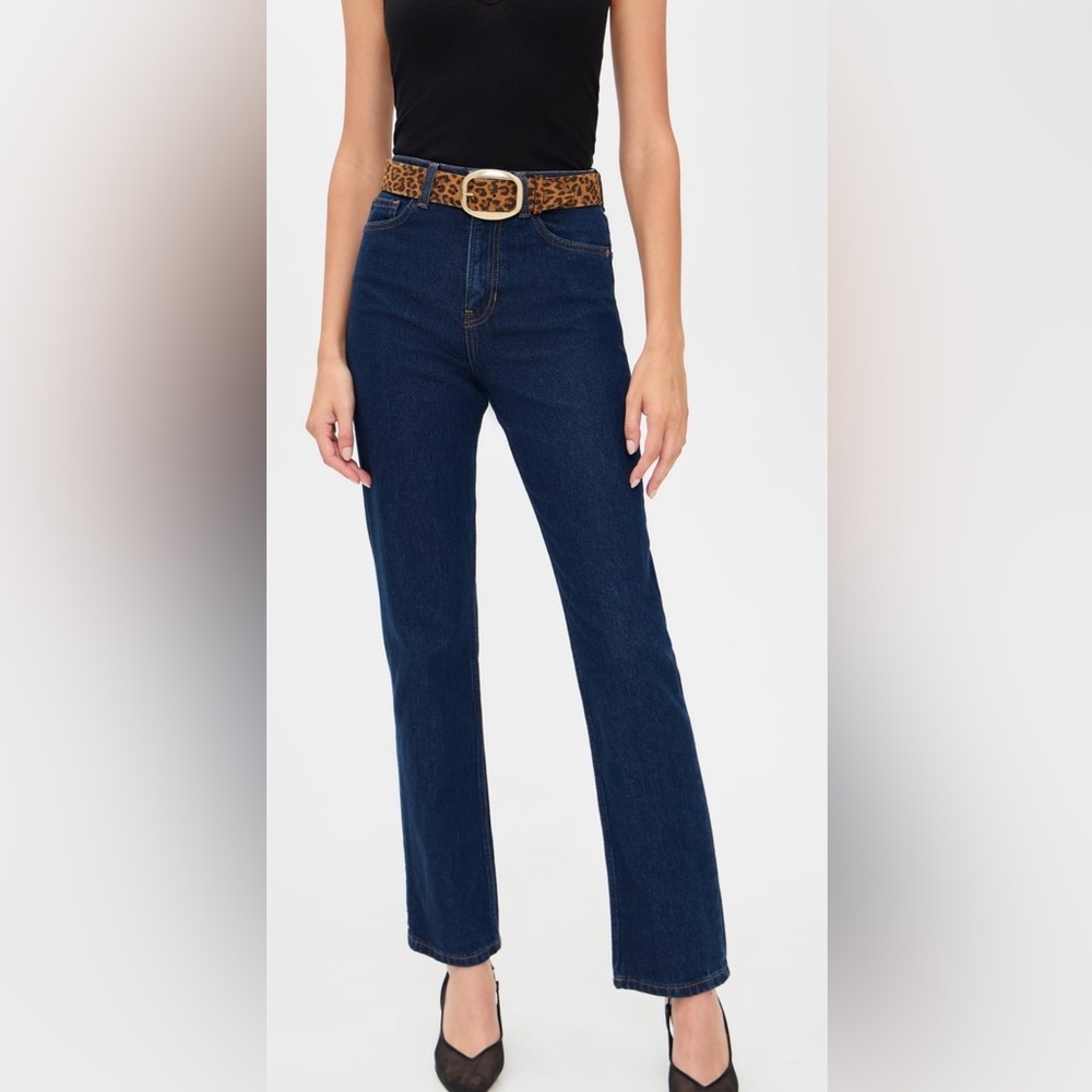 Reformation Jax Stretch High Rise Straight Jeans